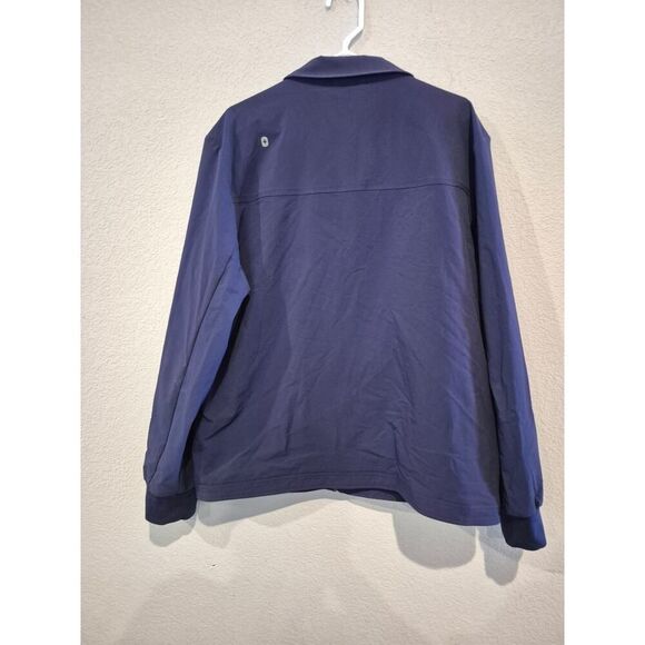 Figs Women's Full Zip Scrub Utility Jacket‎ Workwear Pockets Size XL Dark Blue - Picture 2 of 9